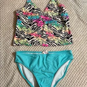 Two piece swimming suit
